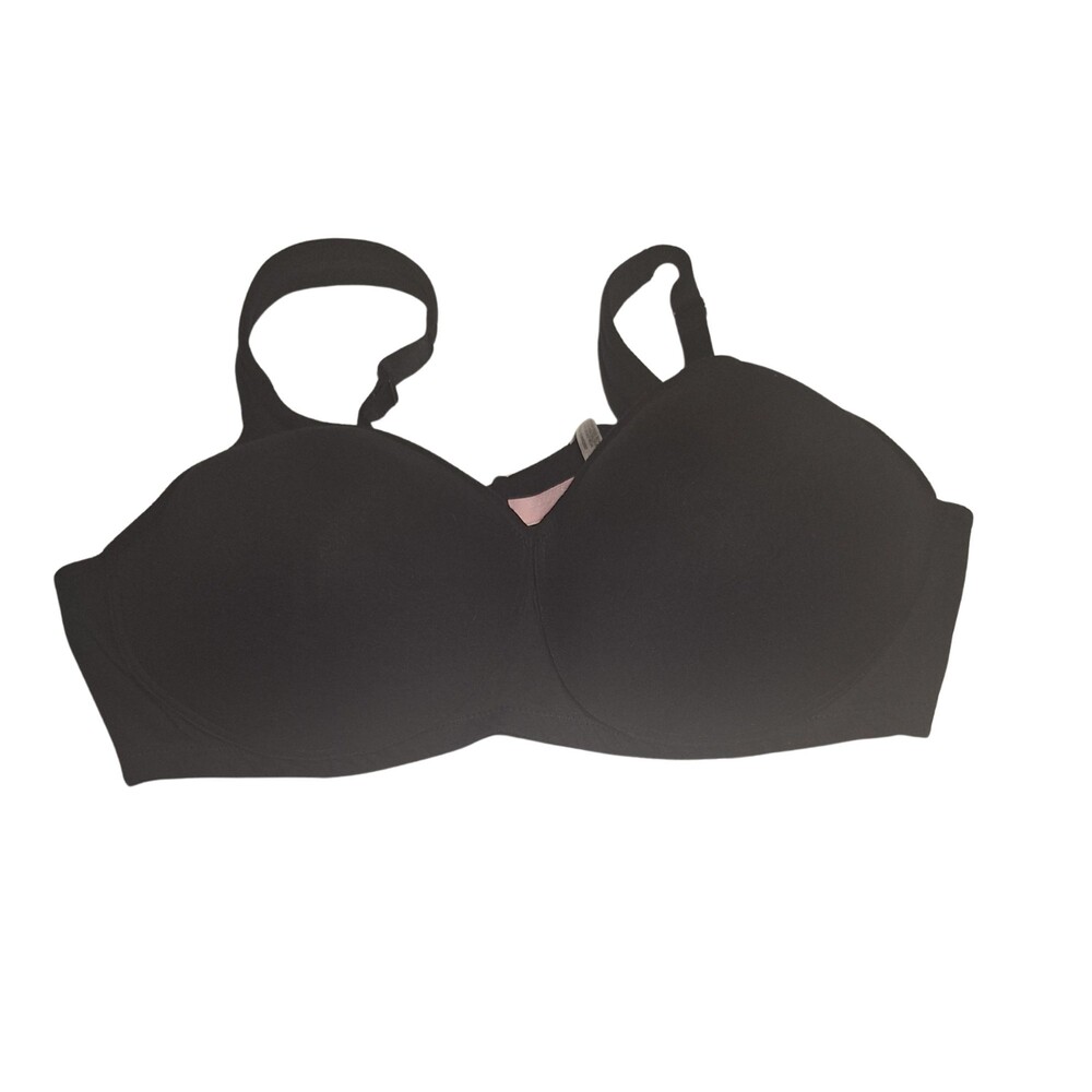 NWT Comfort Choice Black Bra Size 46B Full Coverage Plus Size Support